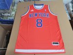 Maillot de Basket #8 Anunoby Knicks orange print